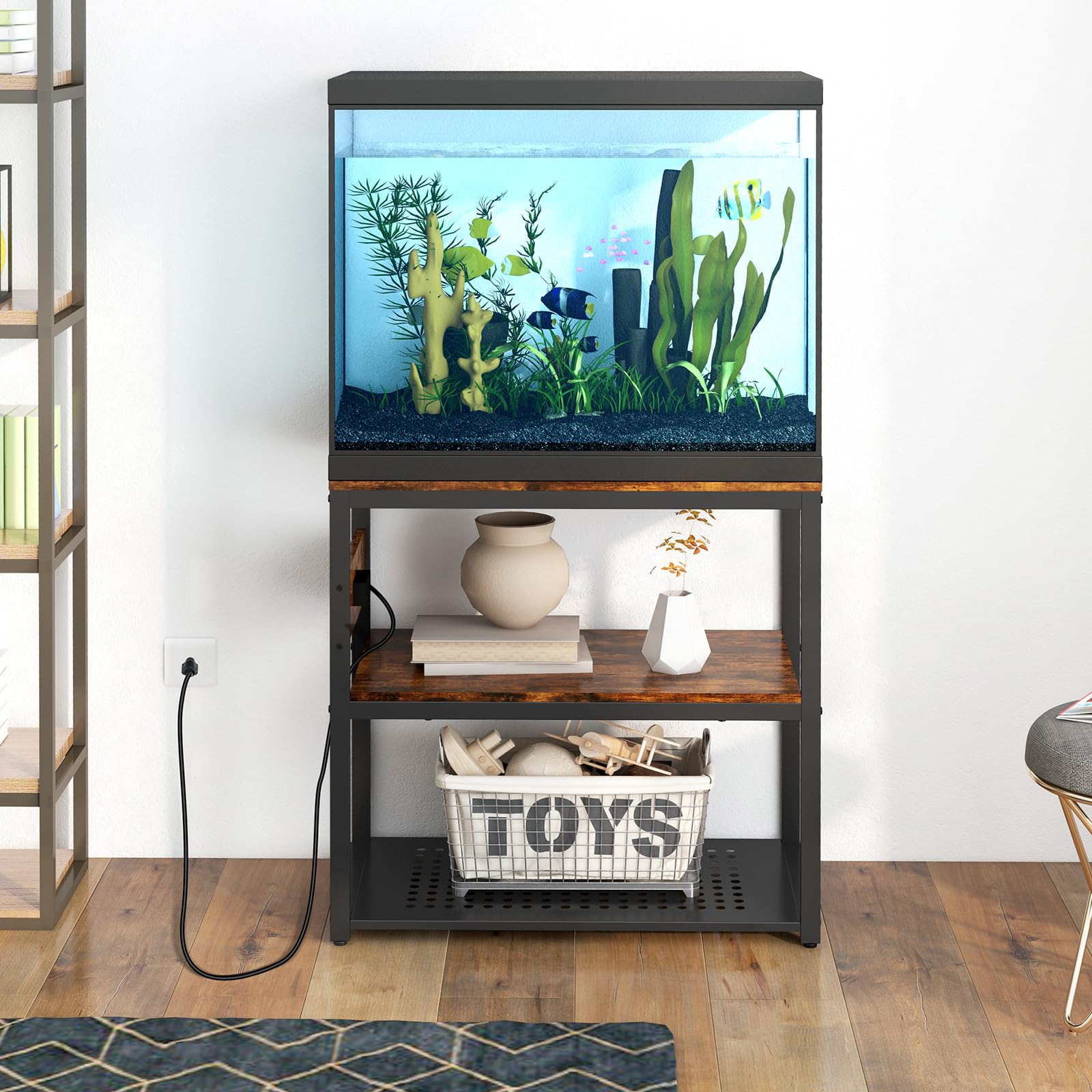 Livofloral stand easy assembly highlights quick setup with pre-assembled sections