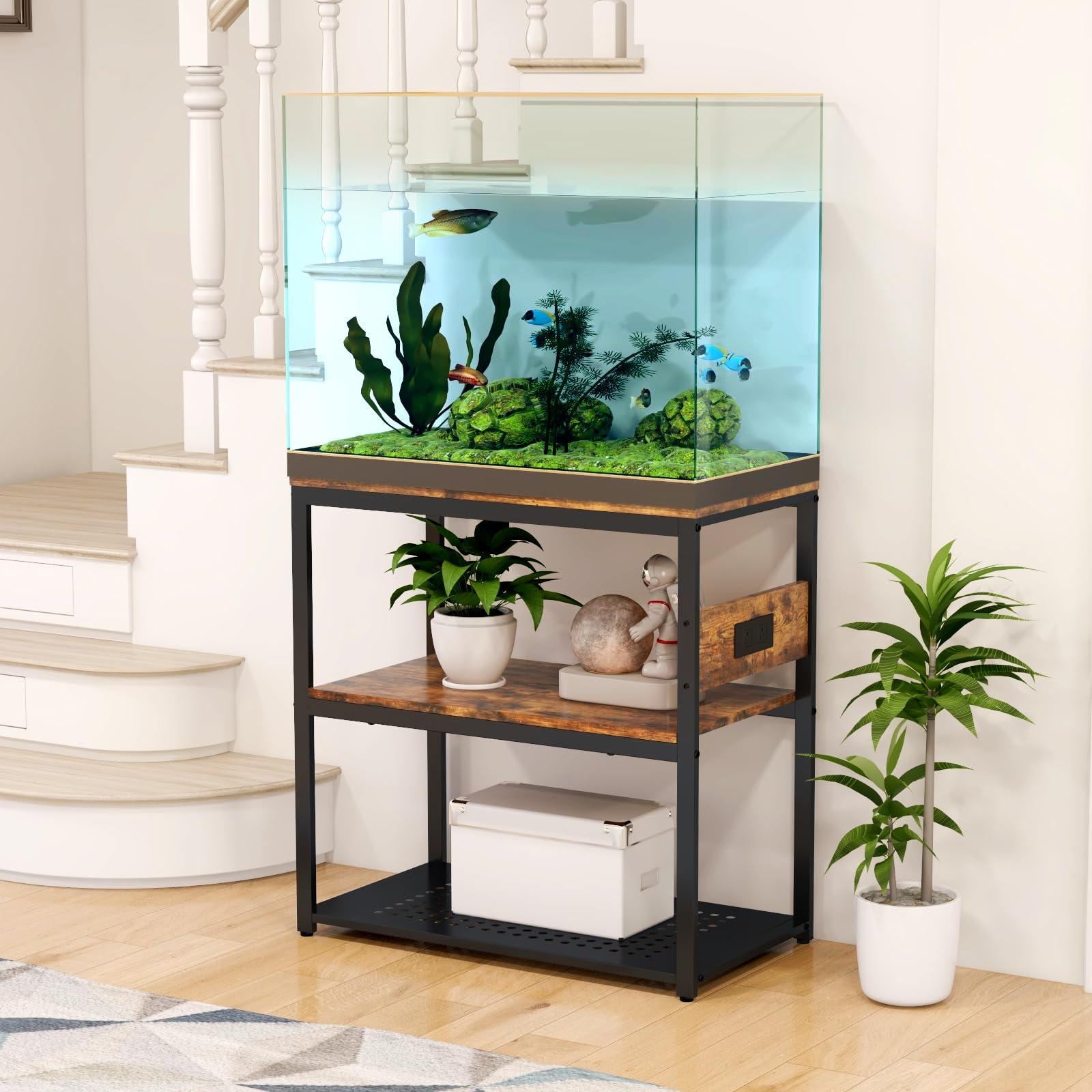 Livofloral heavy-duty frame supports large tanks up to 500 pounds