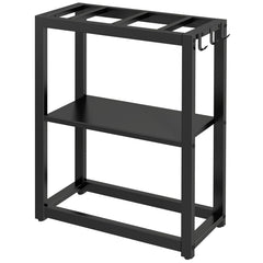Livofloral tank stand front view showing sturdy steel frame that supports up to 330 lbs