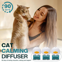 LIWENQI cat calming diffuser refill 48ml supports up to 90 days of continuous use.