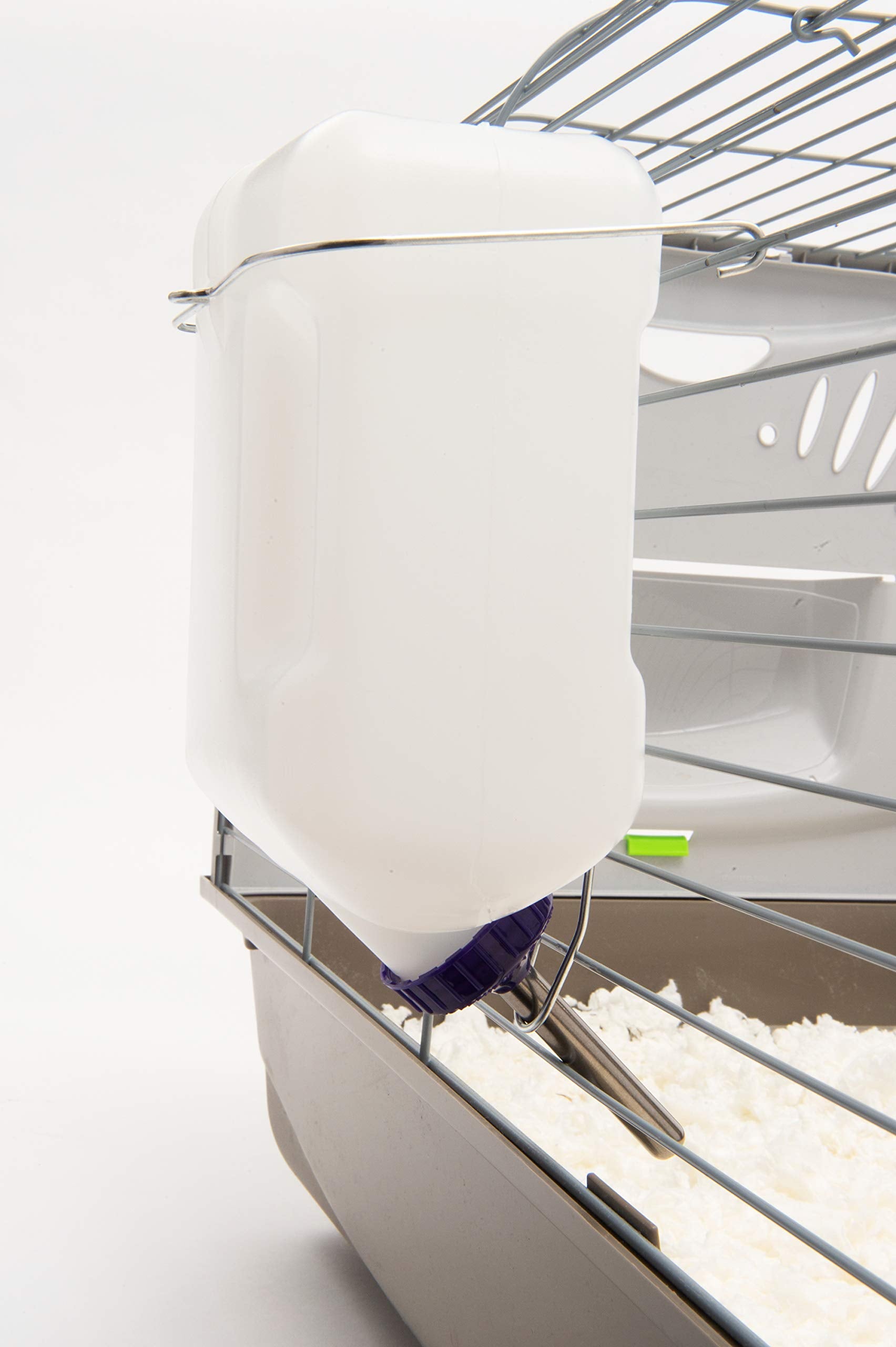 Lixit bottle large-capacity 64oz image emphasizing water availability for rabbits and ferrets.