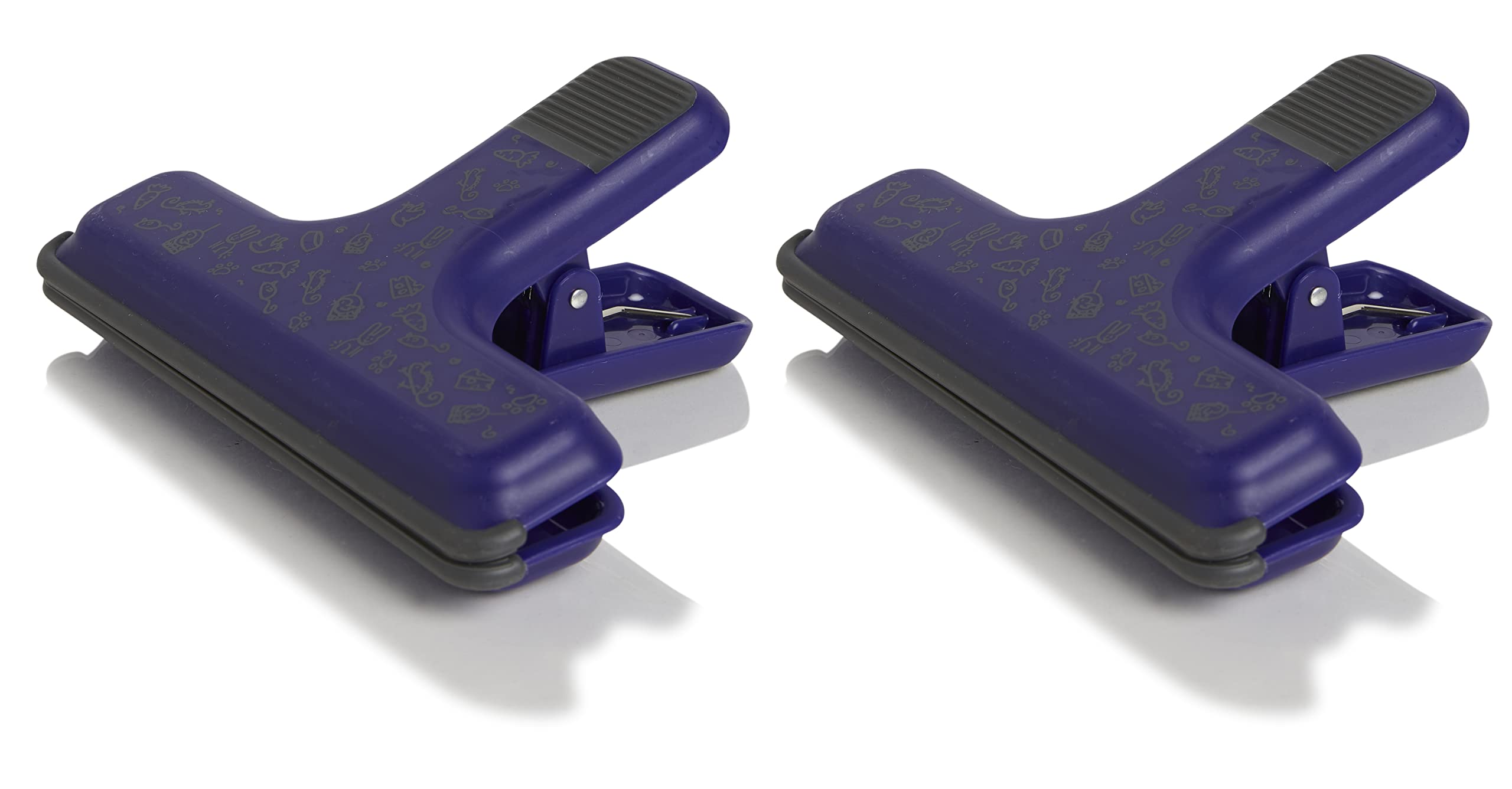 Lixit food bag clip shows seven inch opening for large bags, keeping contents secure.
