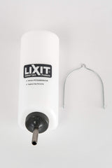 Lixit wide-mouth bottle cap, reliable seal to minimize drips.