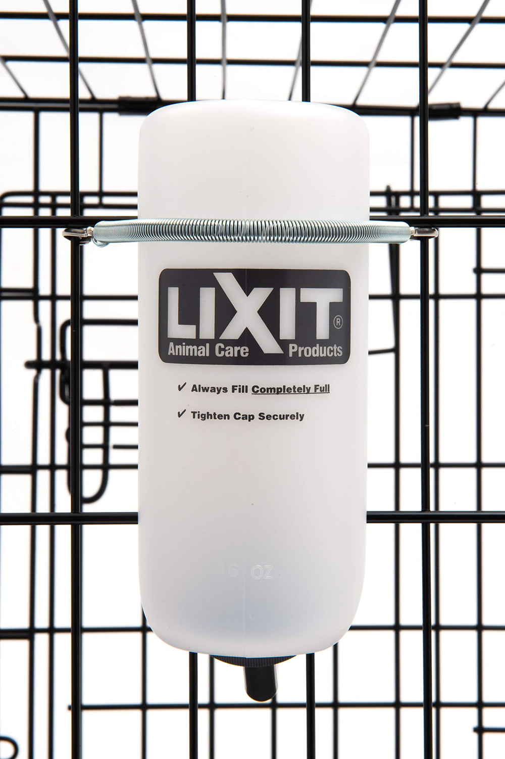 Lixit 16oz white bottle ideal for toy breeds hydration