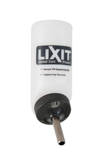 Lixit wide-mouth water bottle in outdoor habitat demonstrates robust weather resistance