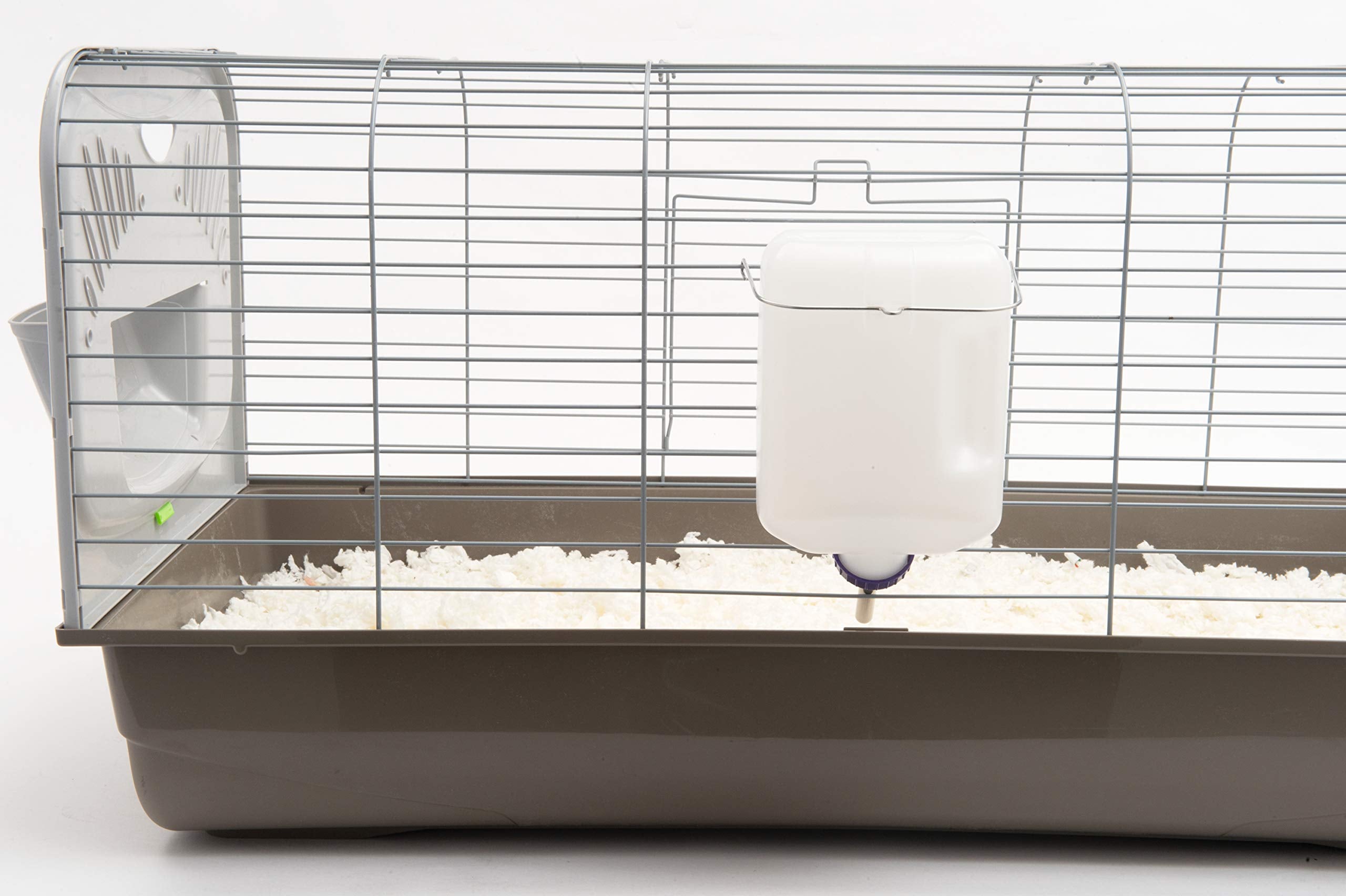 Lixit Widemouth bottle with internal tubing close-up demonstrating 7/16 inch tube size.
