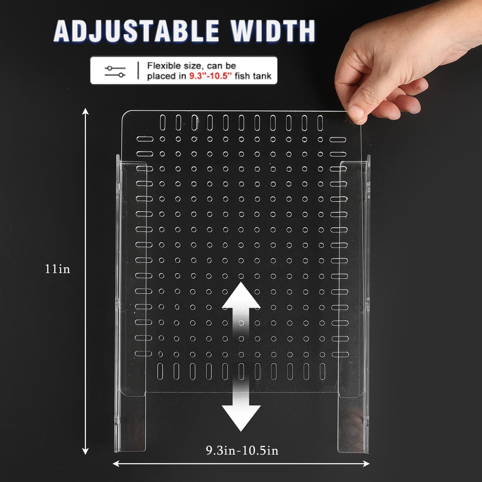 LIYAOLI acrylic divider adjustable width for precise fit