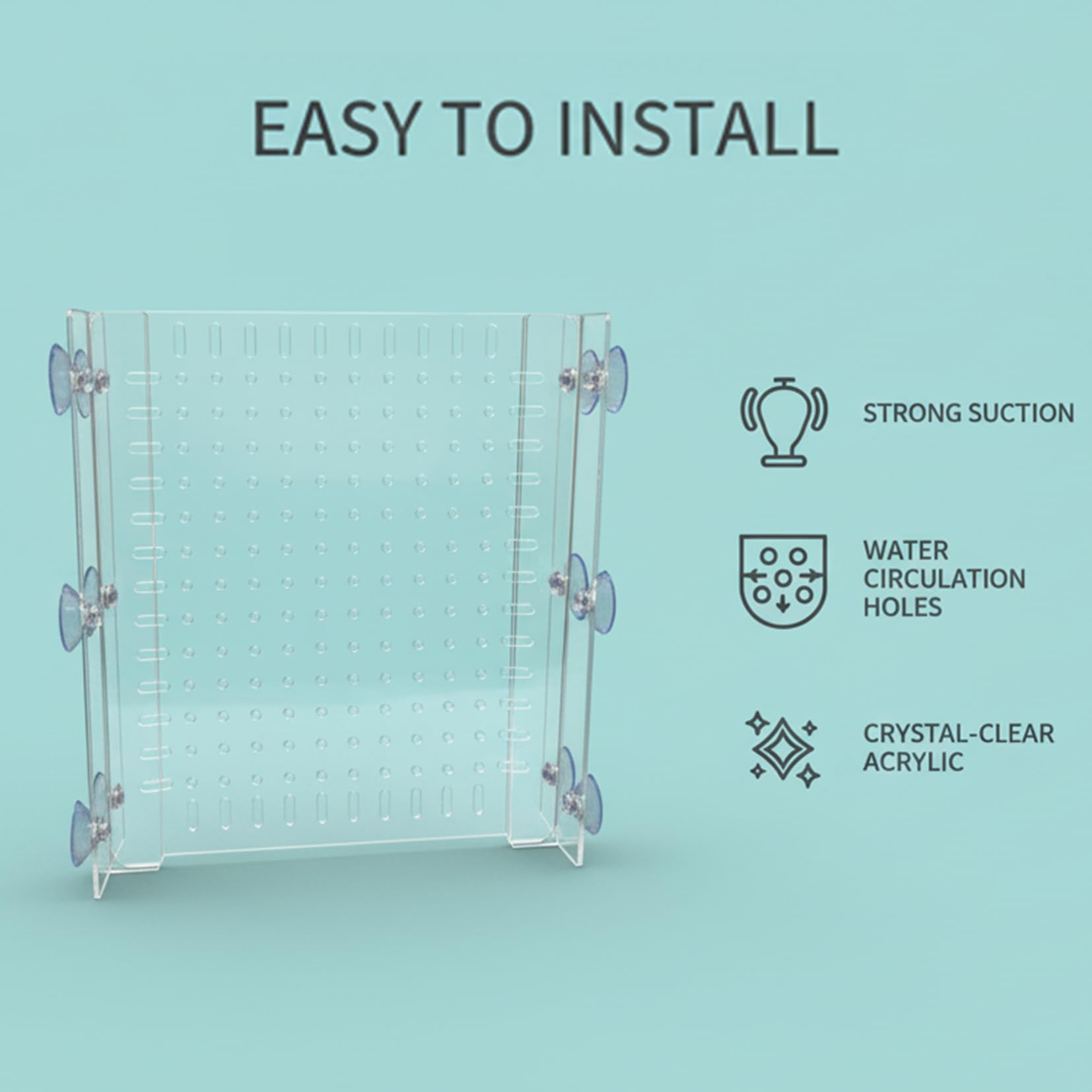 LIYAOLI crystal-clear divider enhances tank visibility and aesthetics