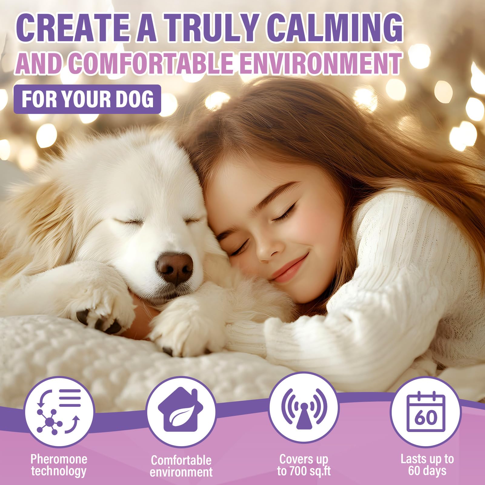 LKBHGF dog pheromones refill 48ml tasteless bottle supports continuous relaxation.