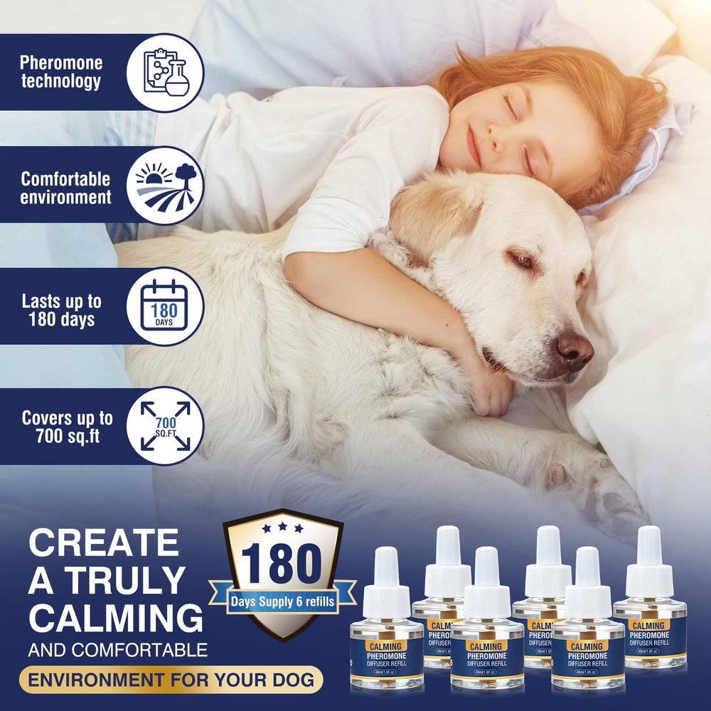 LKBHGF pheromone dog refill 48ml in use supports relaxed moments.