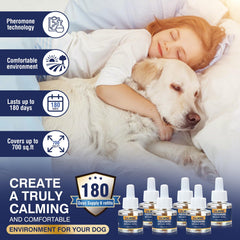 LKBHGF pheromone dog refill 48ml in use supports relaxed moments.