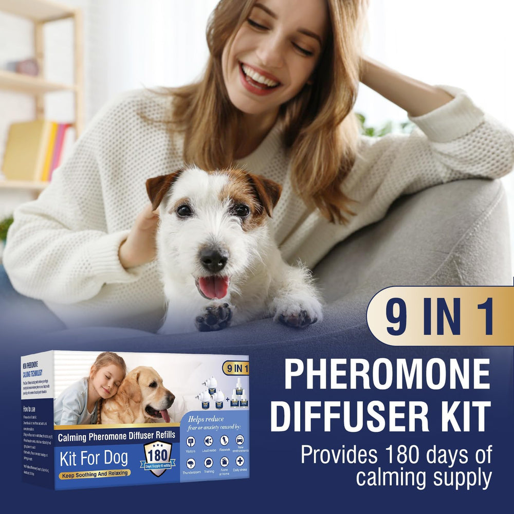 LKBHGF veterinarian-recommended diffuser scene suggesting trusted care for anxious dogs.