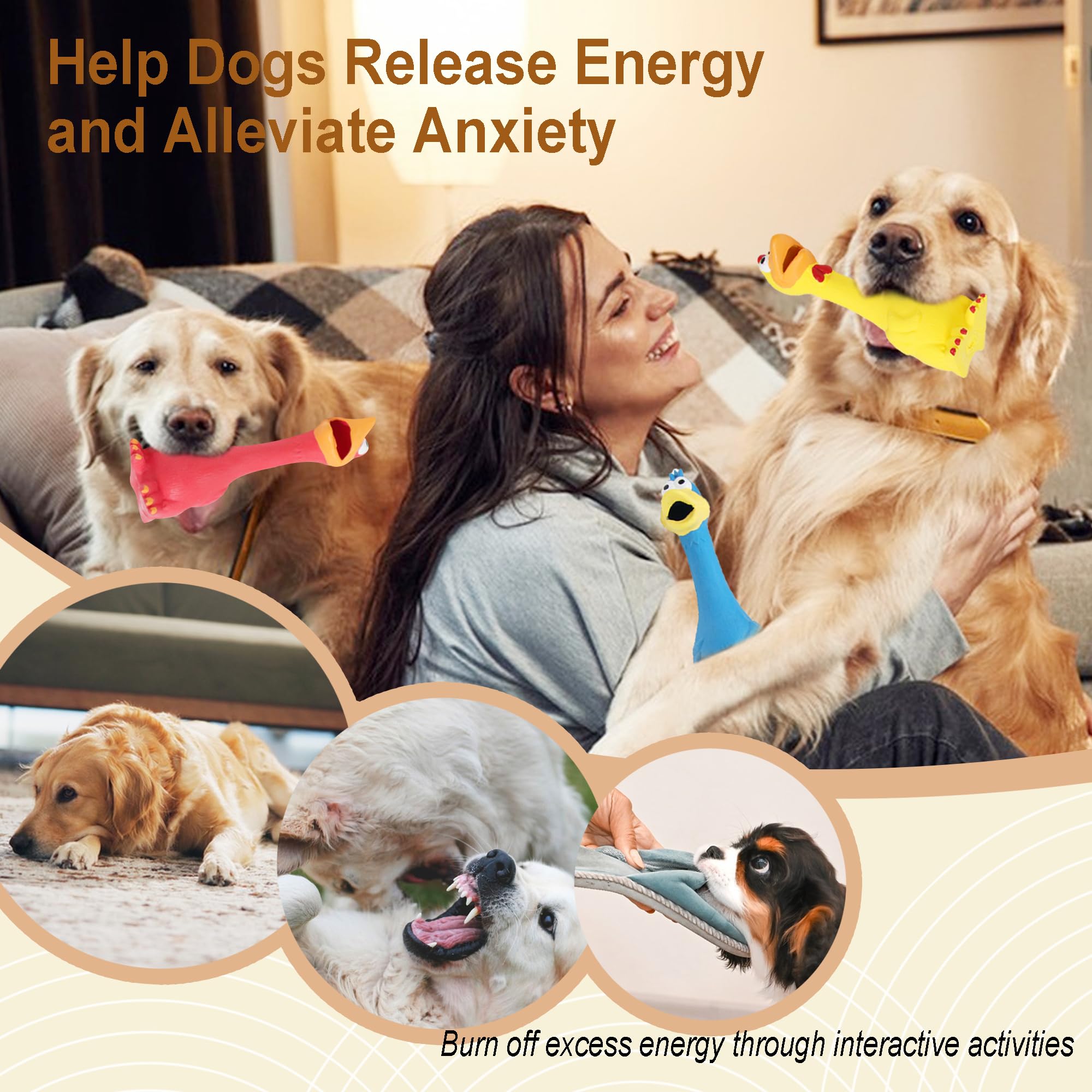 LLSPET 3-piece set for medium and large dogs supports busy, active play