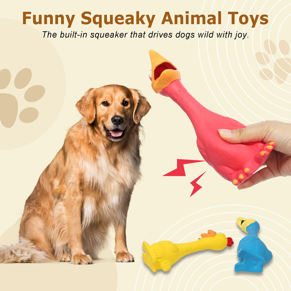 LLSPET long-shaped squeaker toy aids easy pickup and controlled grip