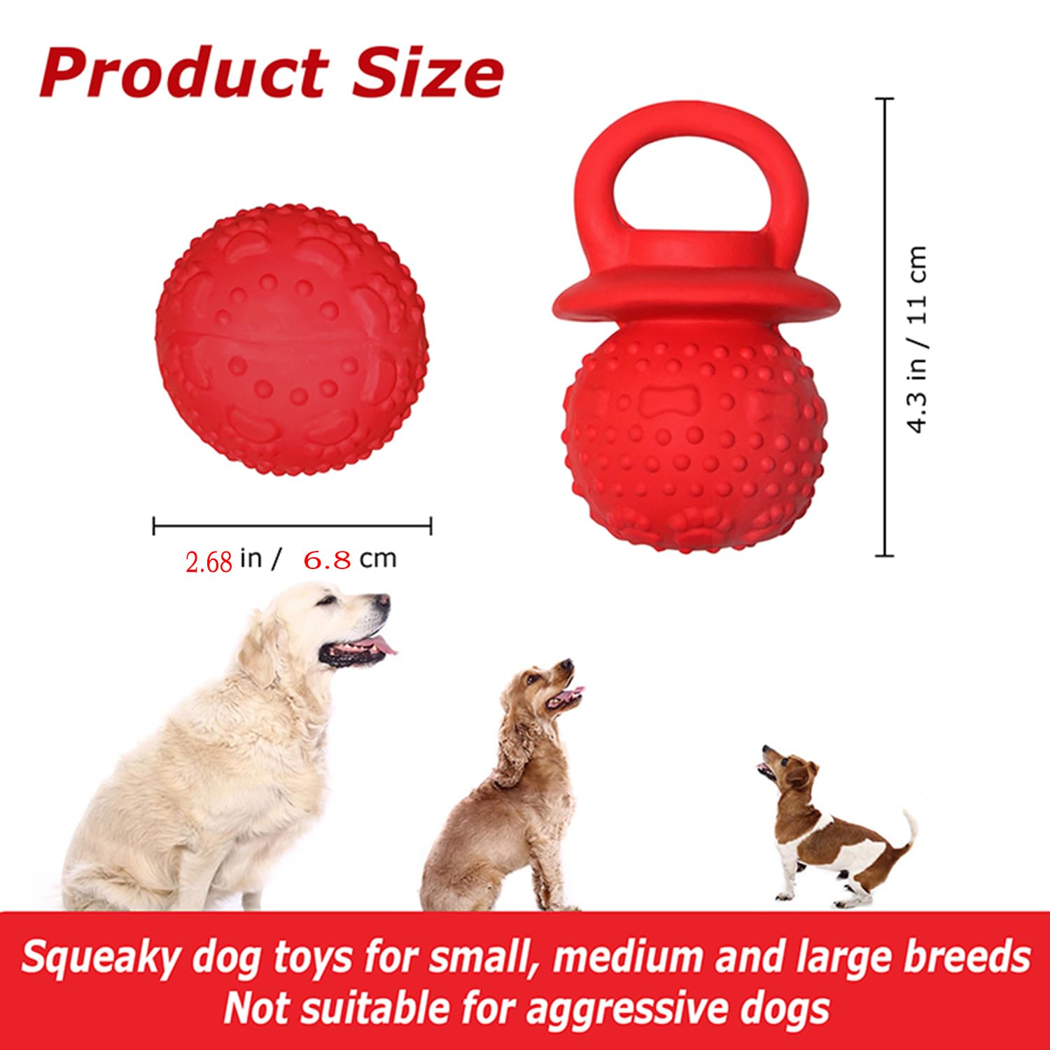 LLSPET chew toy features textured nubs that help massage gums during chewing.