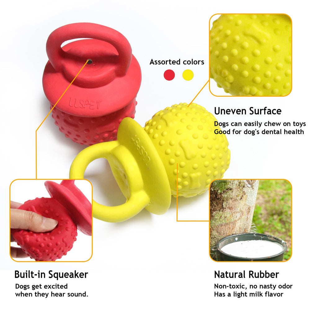 LLSPET latex chew toy with built-in squeaker sparks curiosity and indoor exercise.