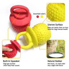 LLSPET latex chew toy with built-in squeaker sparks curiosity and indoor exercise.