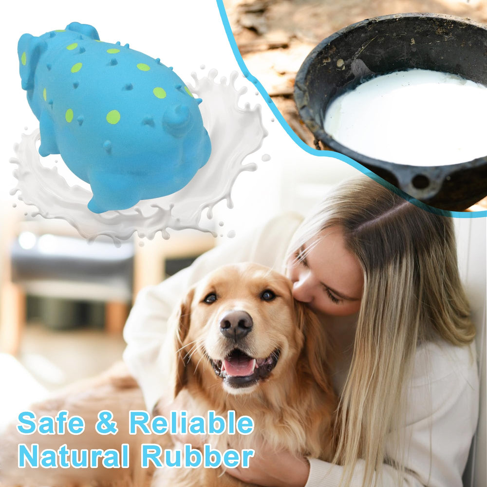 LLSPET squeaky pig toy 7.3-inch size fits medium and large dogs