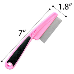 LLTGMV flea comb used on a cat to detangle around the face.