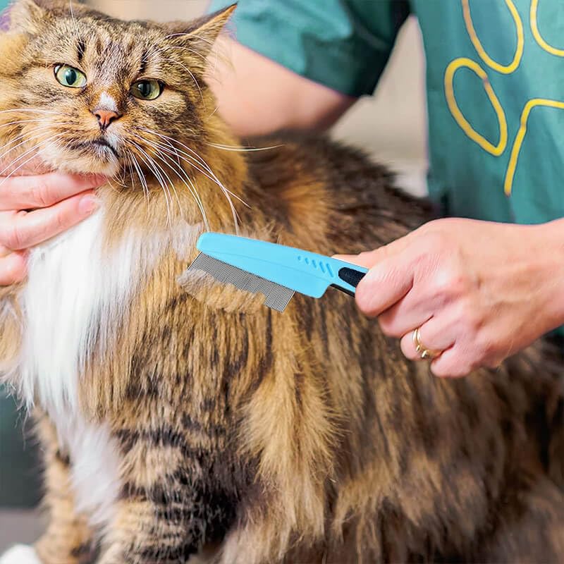 LLTGMV flea comb suits many coats including bunnies, horses, puppies, and cats.