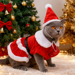 LLUAII dog Christmas dress white collar detail for stylish holiday look