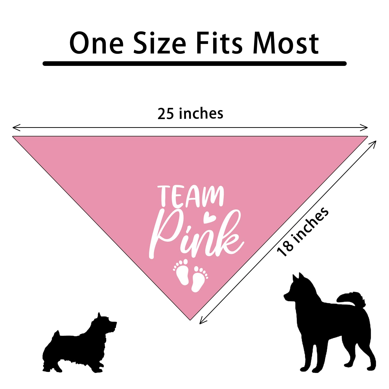 Lmaurrizt Team Pink Bandana on dog, versatile size for most breeds