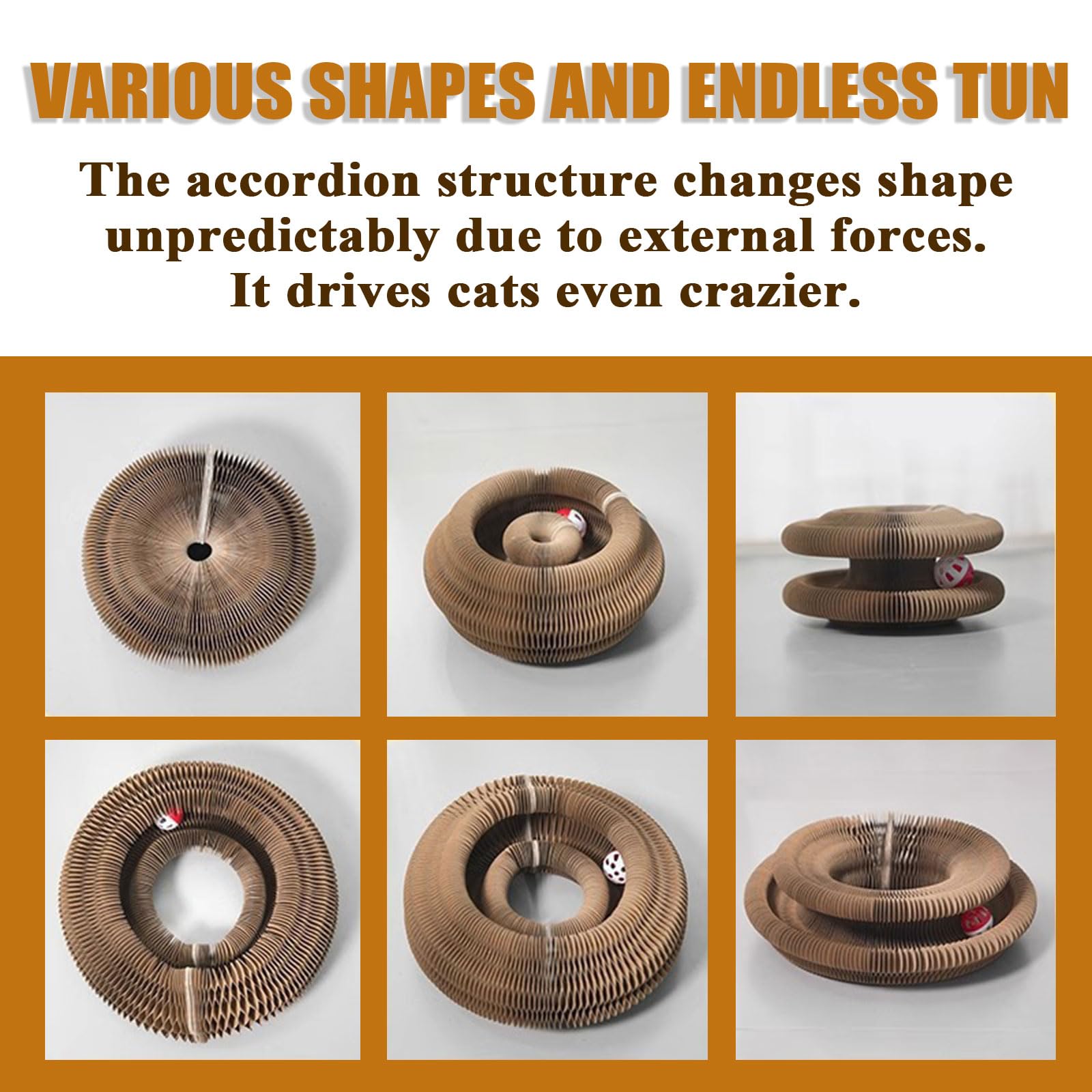 Lmipki Twisty Paws built-in bell sparks interactive chasing and attention.