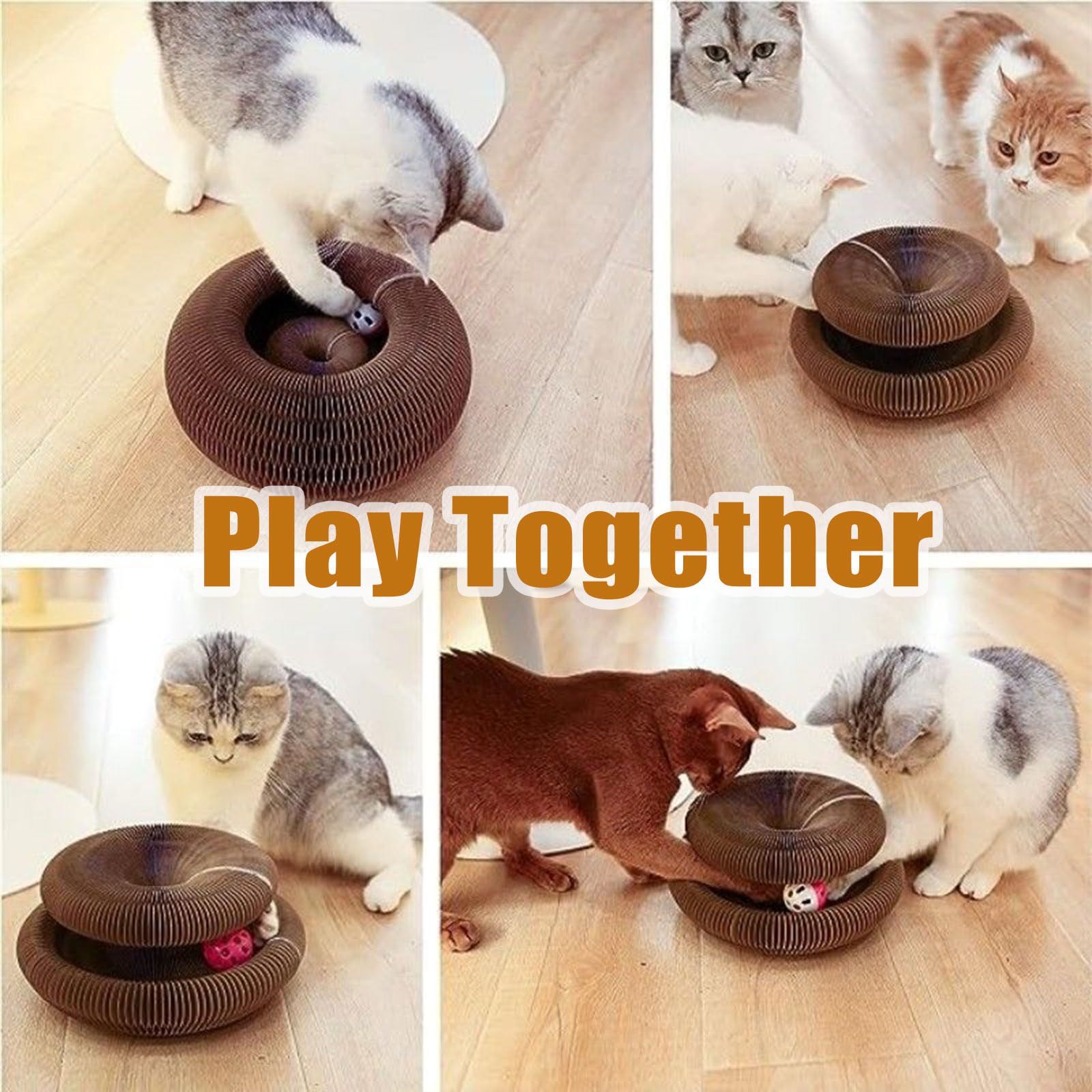 Lmipki Twisty Paws honeycomb texture mimics natural scratching feel.