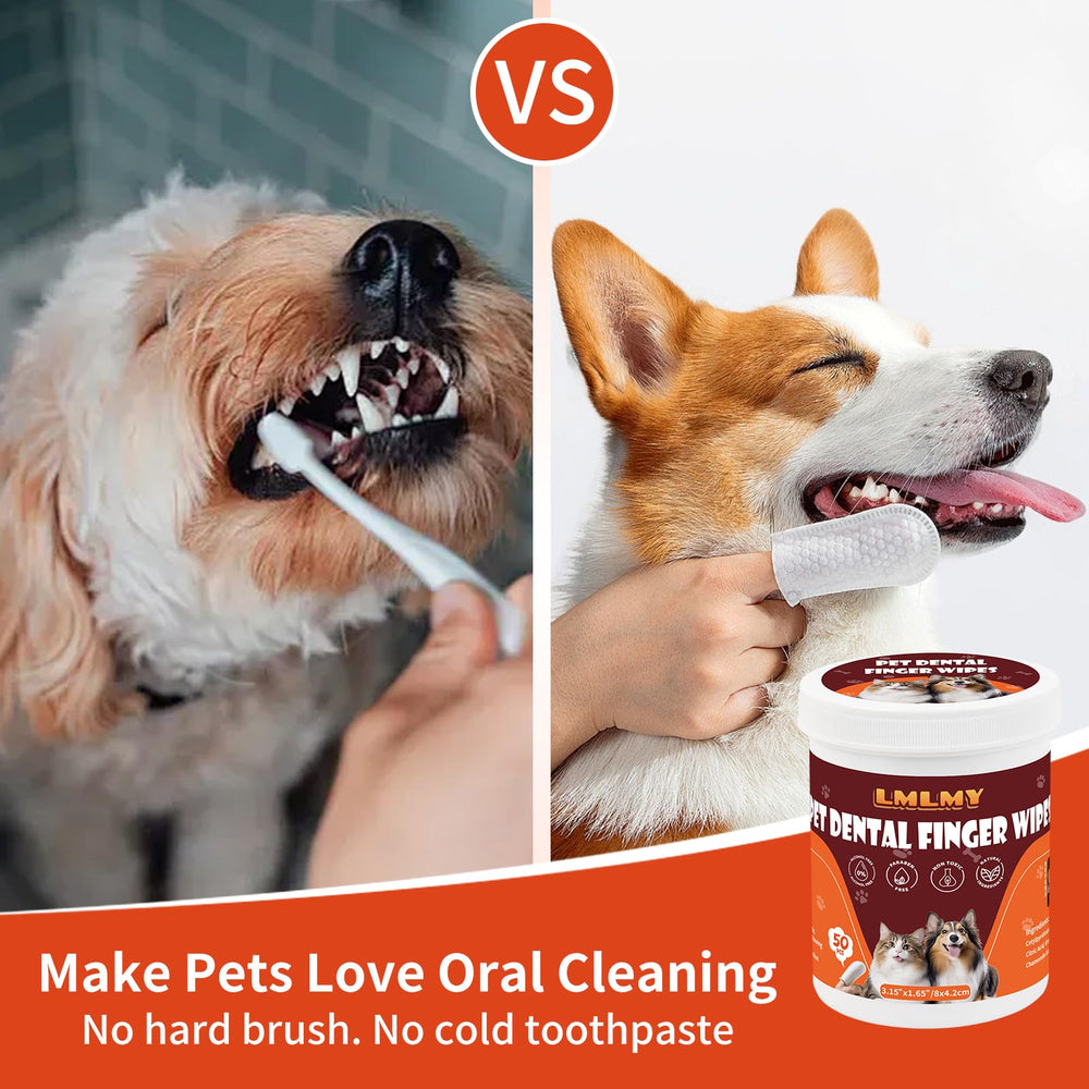 LMLMY dog dental wipes ideal for small breeds.