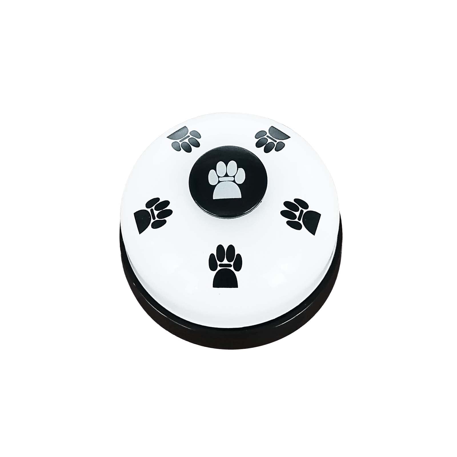 LNAUJS white pet bell with paw print on surface, designed for everyday use.