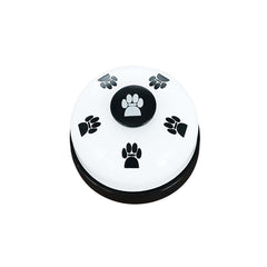 LNAUJS white pet bell with paw print on surface, designed for everyday use.