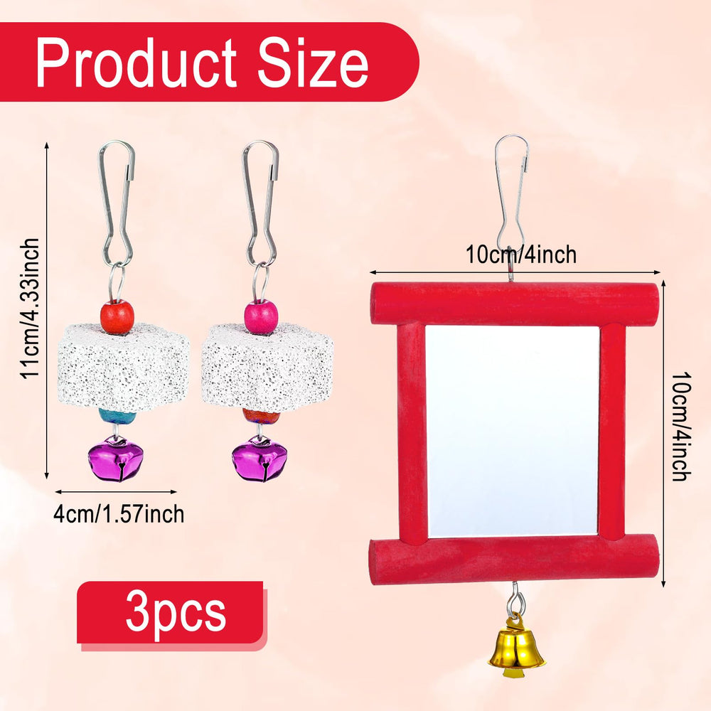 Lnngub chicken toys coop mirror frame highlighting visual stimulation