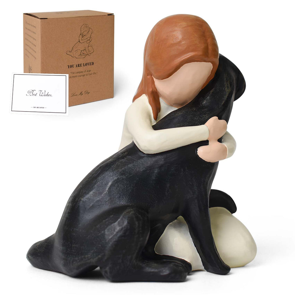 Figura Lnrkai Labrador negro, detalle artesanal para recordar a tu mascota.