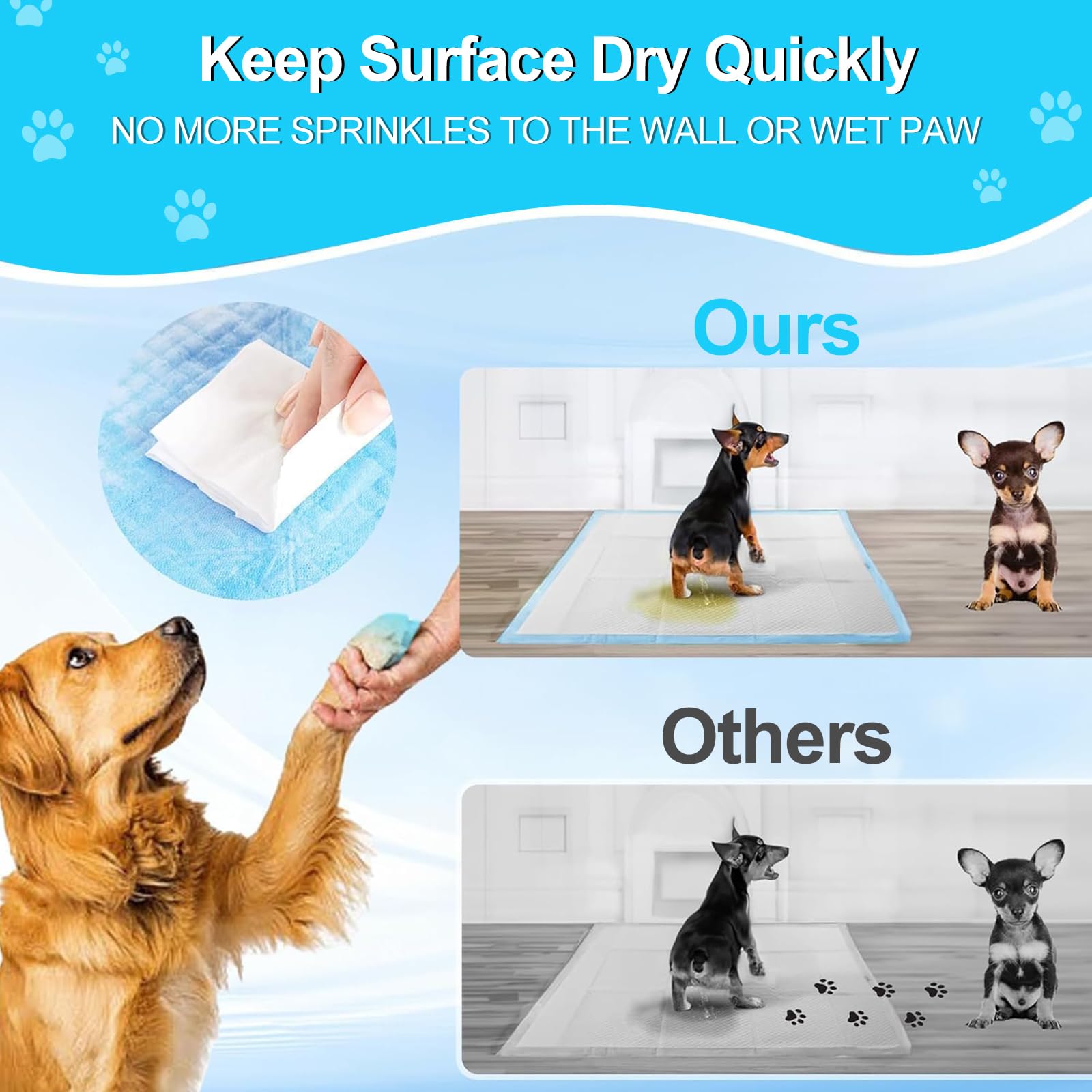 LNWJSRX pee pads crate/kennel setup with secure fit