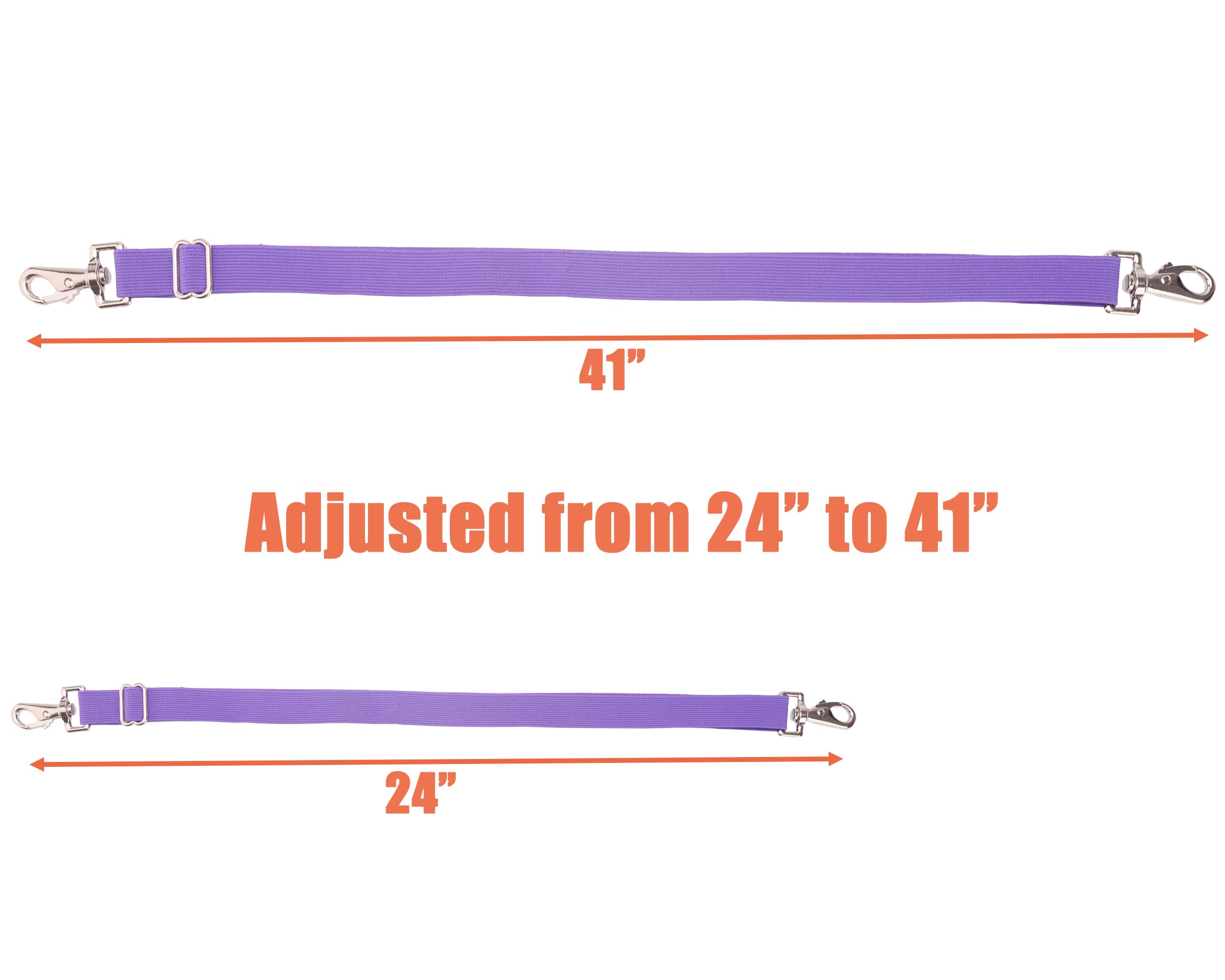 Loaged elastic leg strap closeup highlights durable swivel snaps for rugged field use