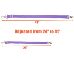 Loaged elastic leg strap closeup highlights durable swivel snaps for rugged field use