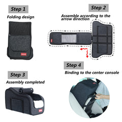 Loapooet center-console dog car seat plush cushion interior for warmth in winter