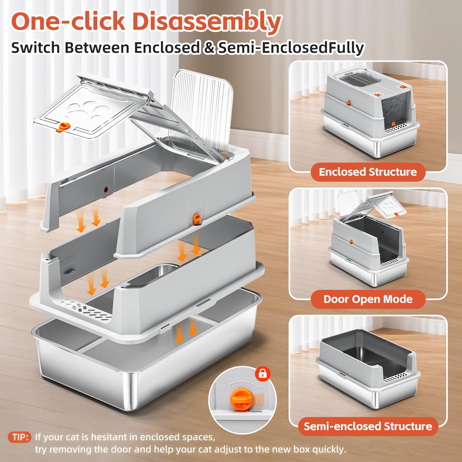 Lobeve litter mat traps litter and keeps floors clean near the box.