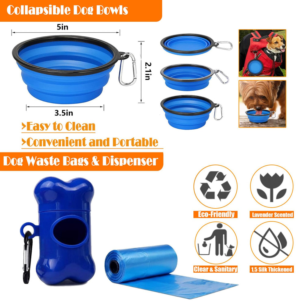 Lobeve blue travel kit complete dog gear for adventures.