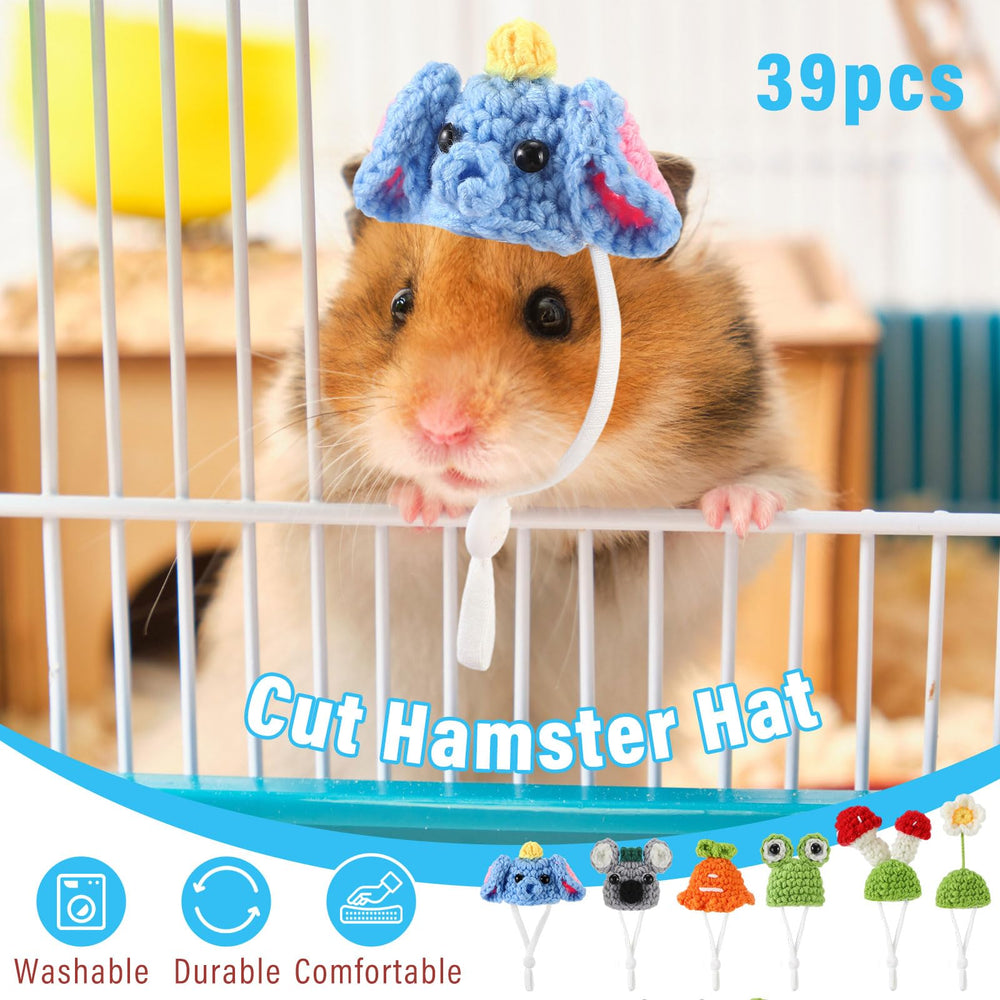 Locmeo small pet hat adjustable chin strap ensures a secure, comfortable fit.