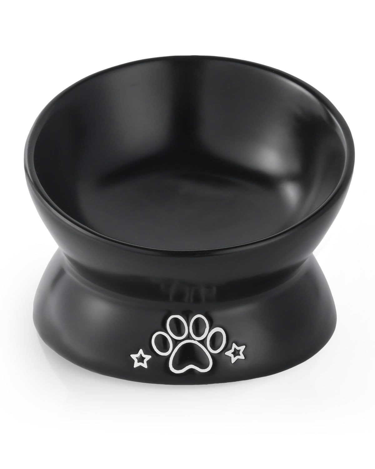 LoeJan elevated cat bowl with tilted design supporting comfortable eating and reduced neck strain