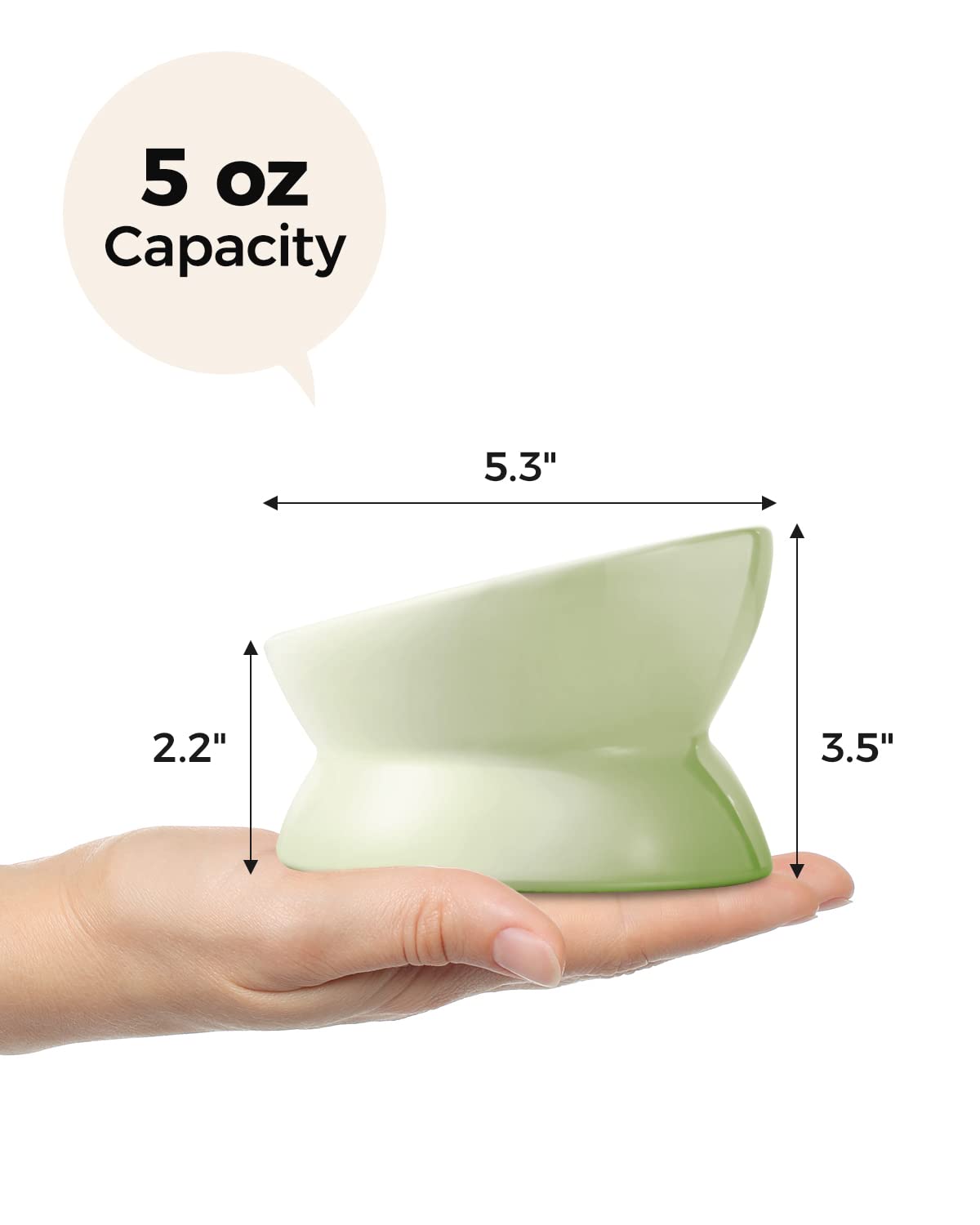 LoeJan elevated cat food bowl dishwasher-safe image highlights easy cleaning.