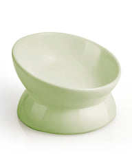 LoeJan elevated cat food bowl main shot enhances comfortable eating posture.