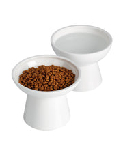 LoeJan elevated cat water bowl with deeper capacity for steady hydration