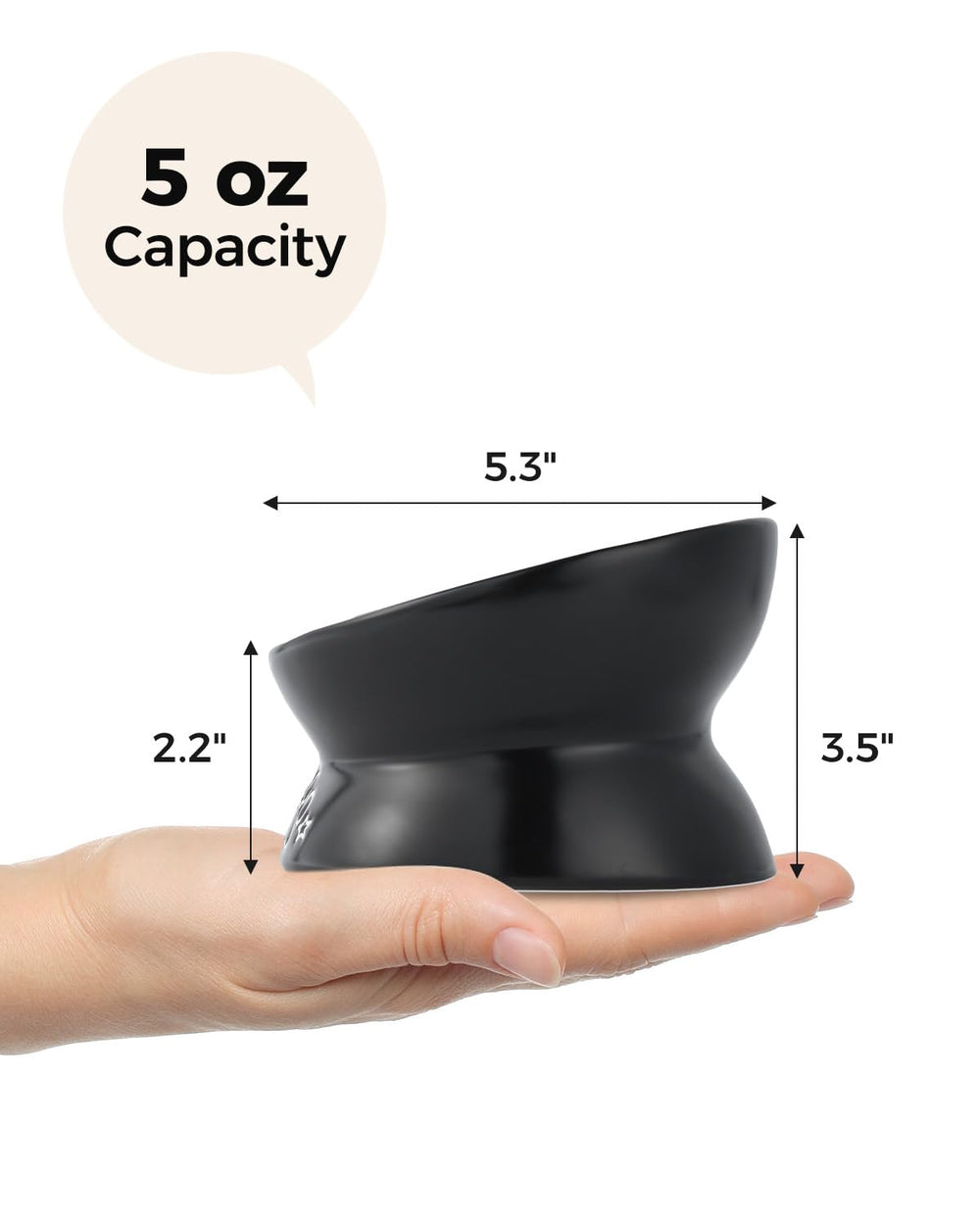 LoeJan flat-face-friendly dish reduces whisker contact for comfortable meals