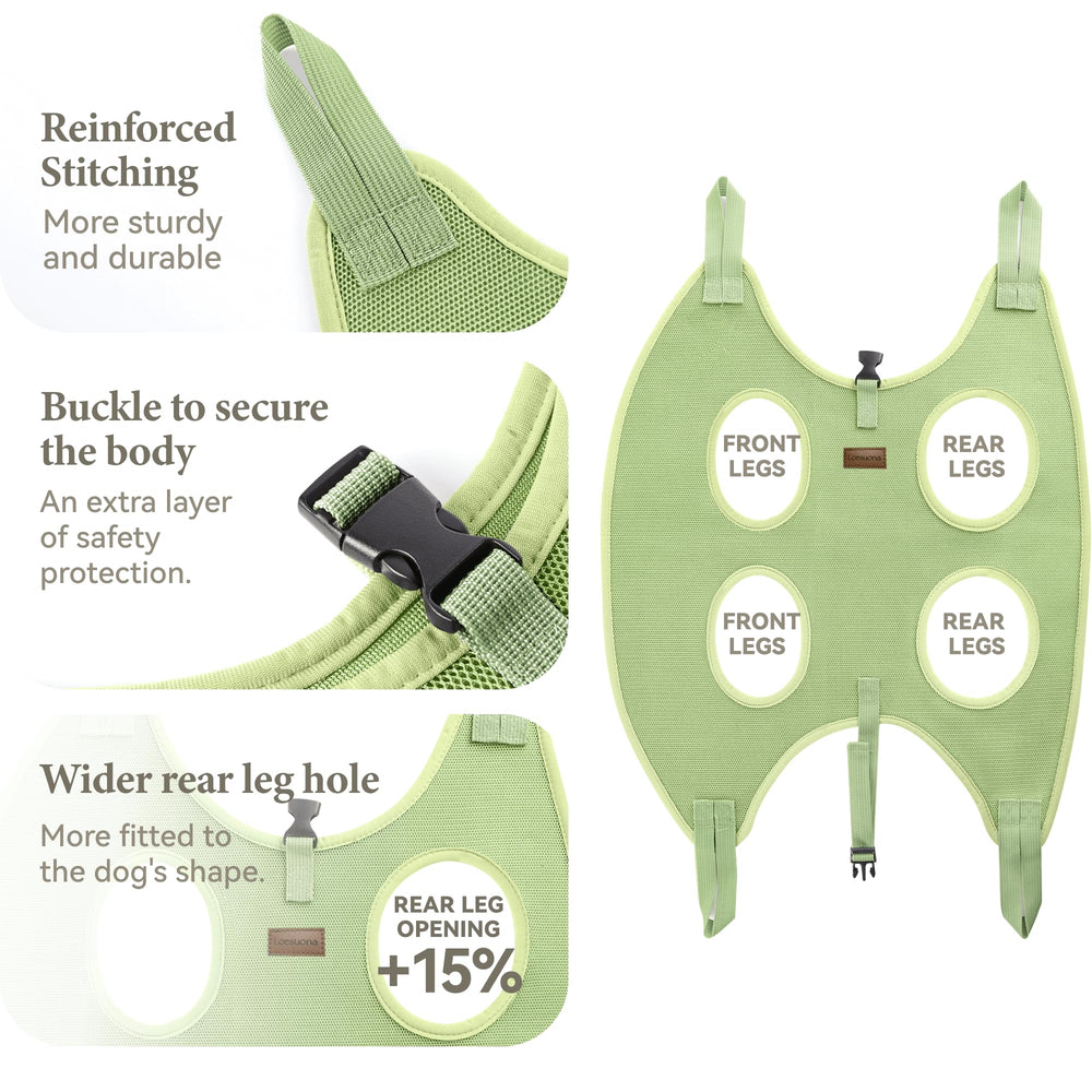 Loesuona dog grooming bag included with tools keeps your grooming area organized.
