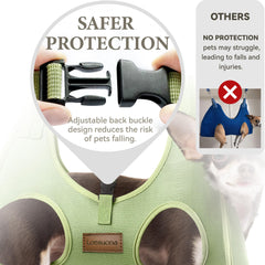Loesuona dog grooming hammock with adjustable-straps fits varied heights for easier grooming.