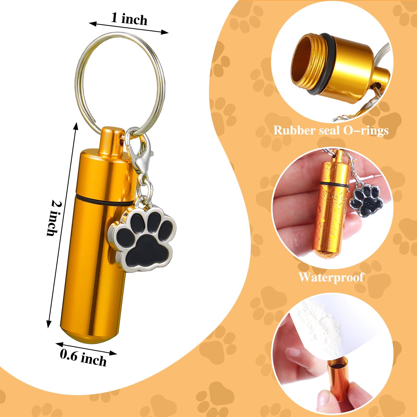 Loetere paw pendant rose gold showcases a custom memorial you can carry.