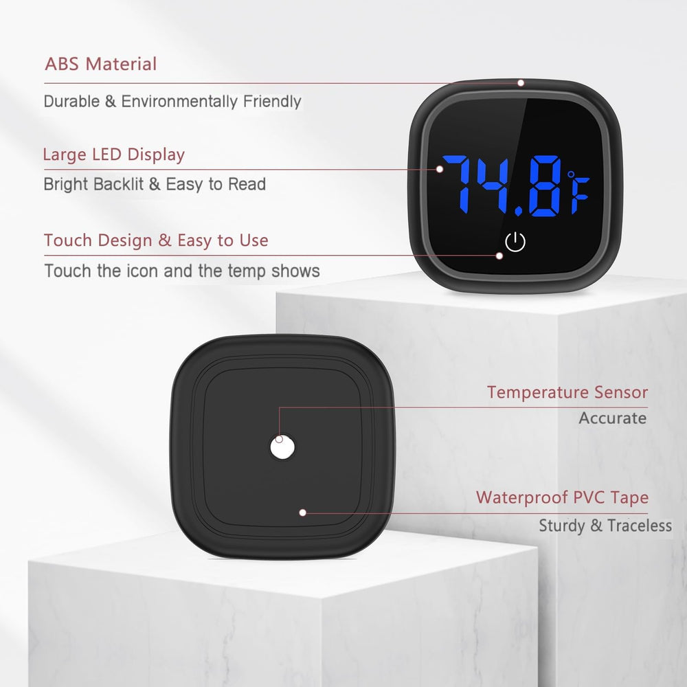 LOFICOPER two-pack aquarium thermometer set offers versatile monitoring options.