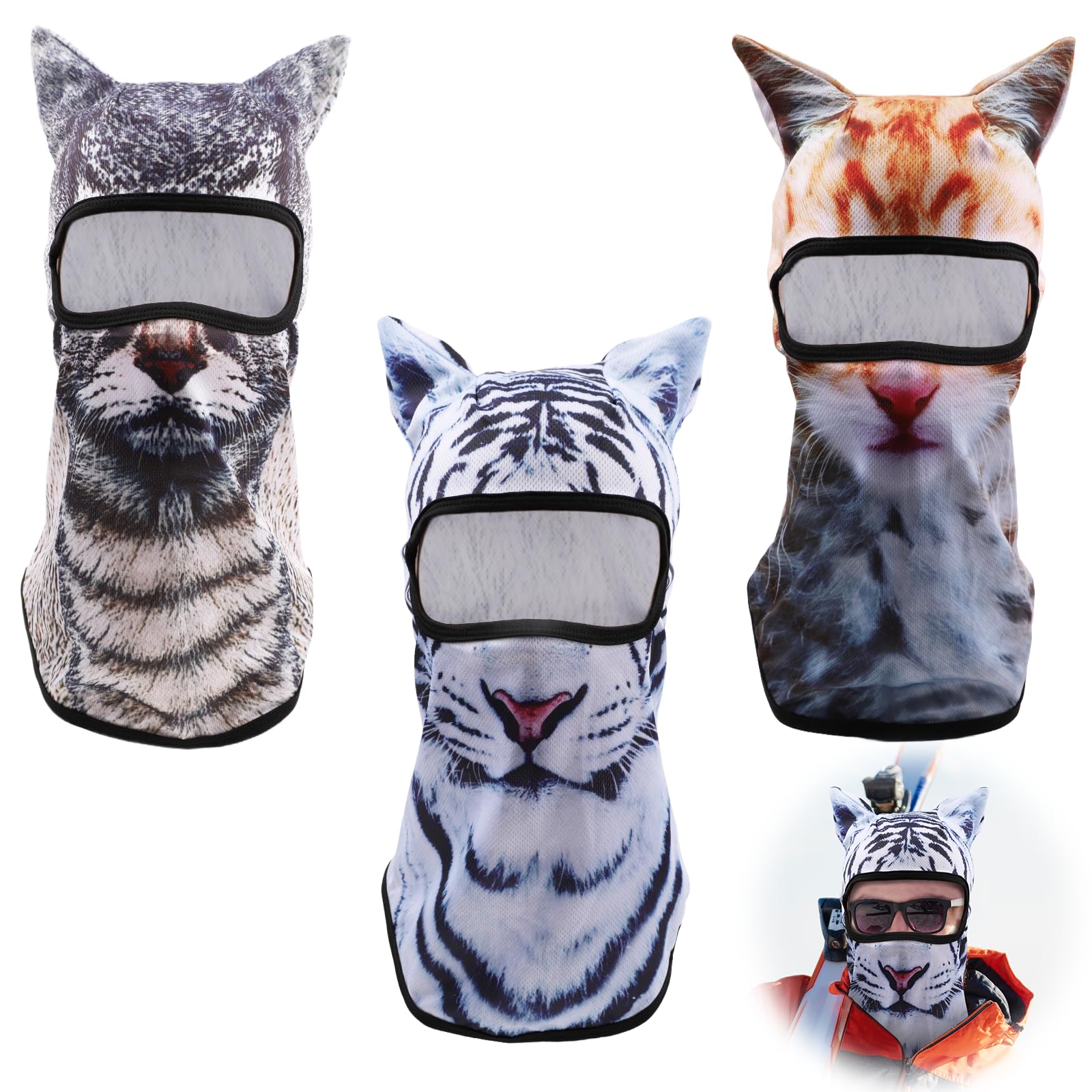LOGJAM Cat Shiesty mask with ears design enhances playful outdoor style.